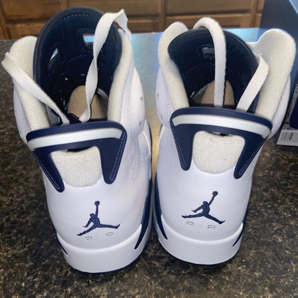AIR JORDAN 6 RETRO 'MIDNIGHT NAVY' 2022 NWT MENS SIZE 8.5 100% Authentic - Picture 5 of 9